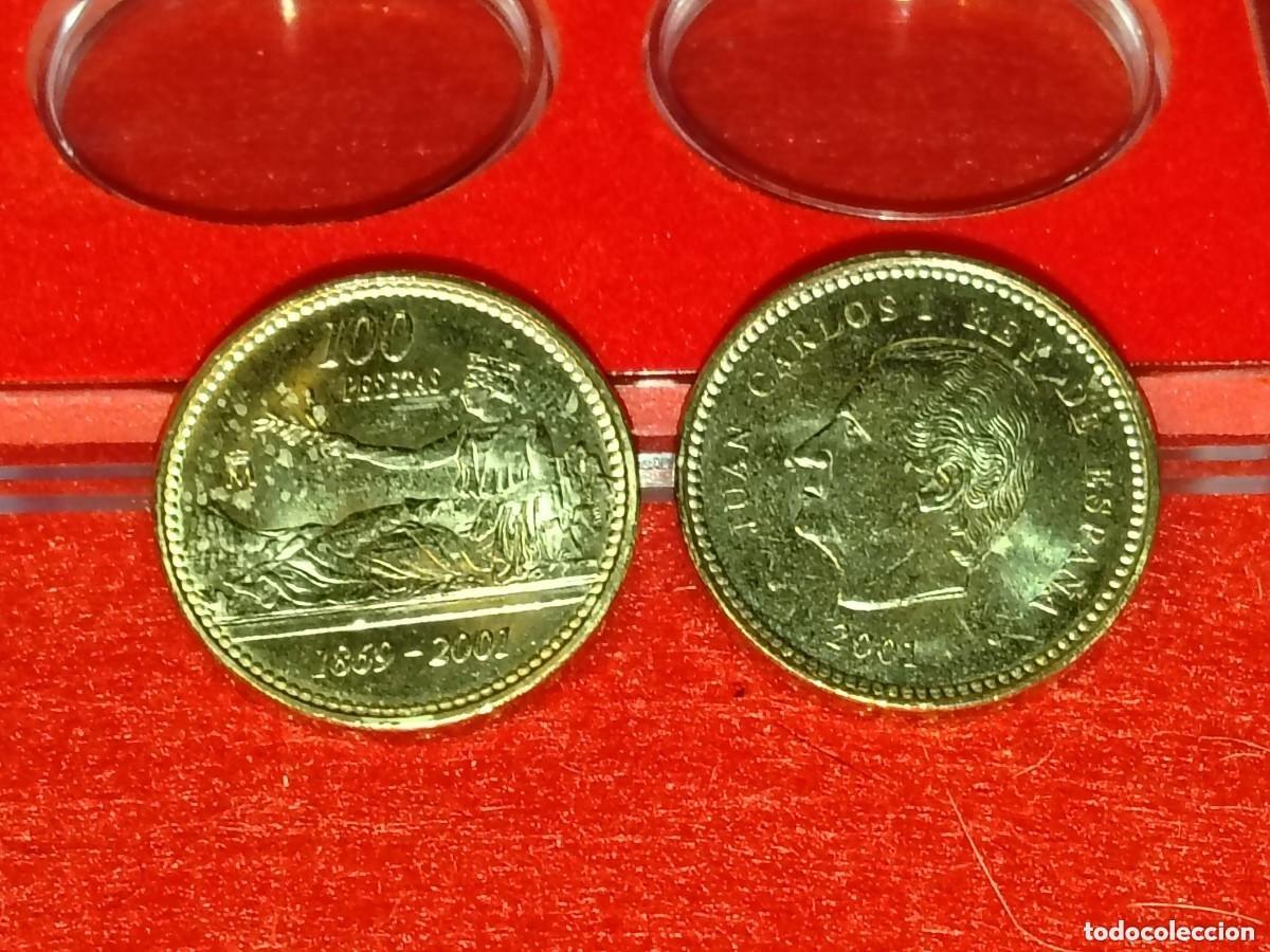 Coins Juan Carlos I: MONEDAS 100 PESETAS DEL 2001 JUAN CARLOS I, FLOR DE LIS ARRIBA/ABAJO (FLOR DE CU&Ntilde;O)