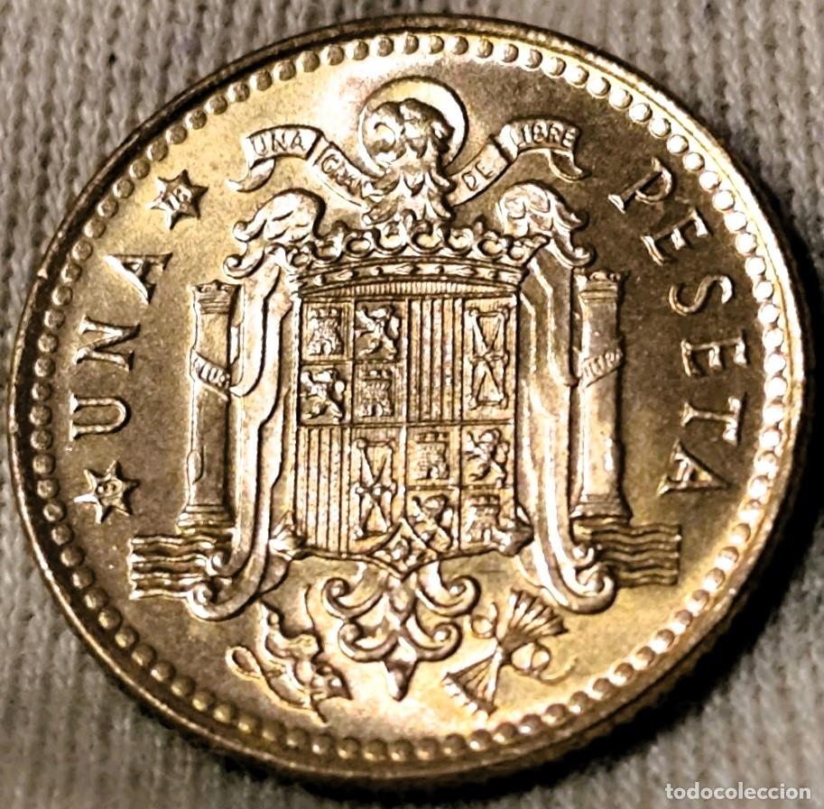 Moedas Juan Carlos I: Espa&ntilde;a 1 Peseta 1975*(19-78), UNC Lote 2566