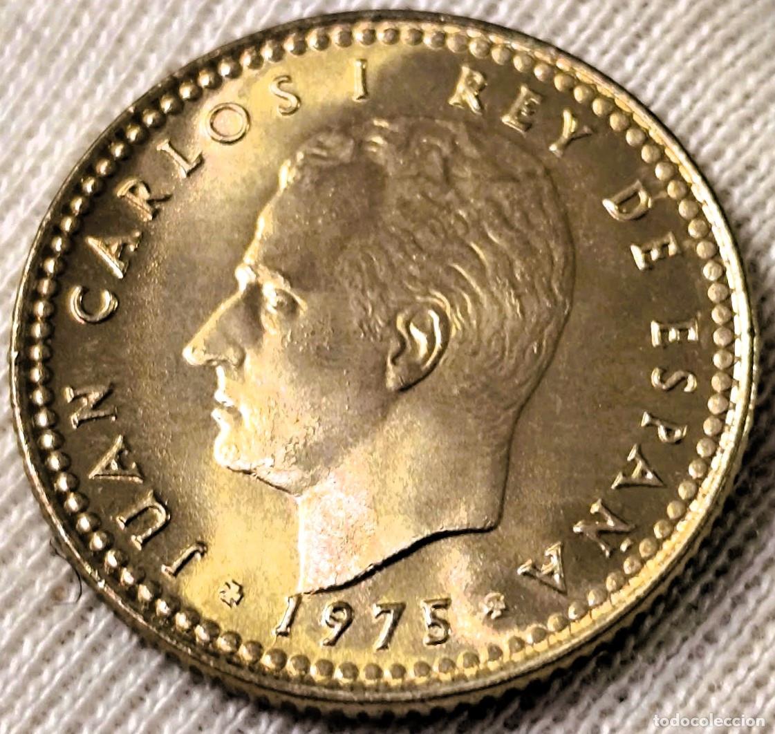 Moedas Juan Carlos I: Espa&ntilde;a 1 Peseta 1975*(19-79), UNC - Lote 2568
