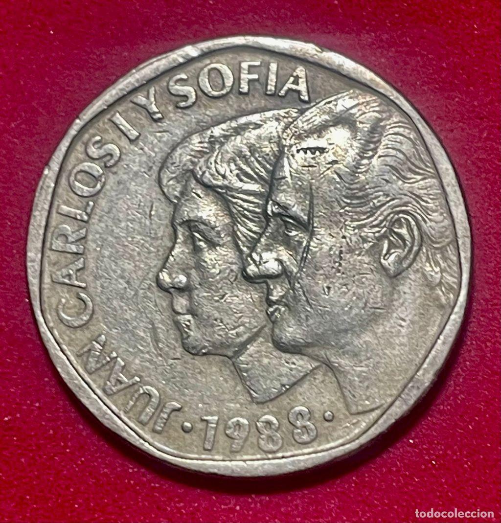 Moedas Juan Carlos I: 500 PESETAS JUAN CARLOS I A&Ntilde;O 1988