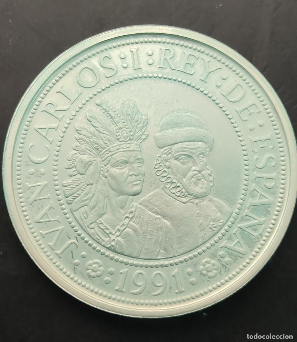 Monedas Juan Carlos I: ESPA&Ntilde;A A&Ntilde;O 1991 , 5.000 PTAS PLATA (925) &rdquo; III SERIE V CENTENARIO &rdquo;