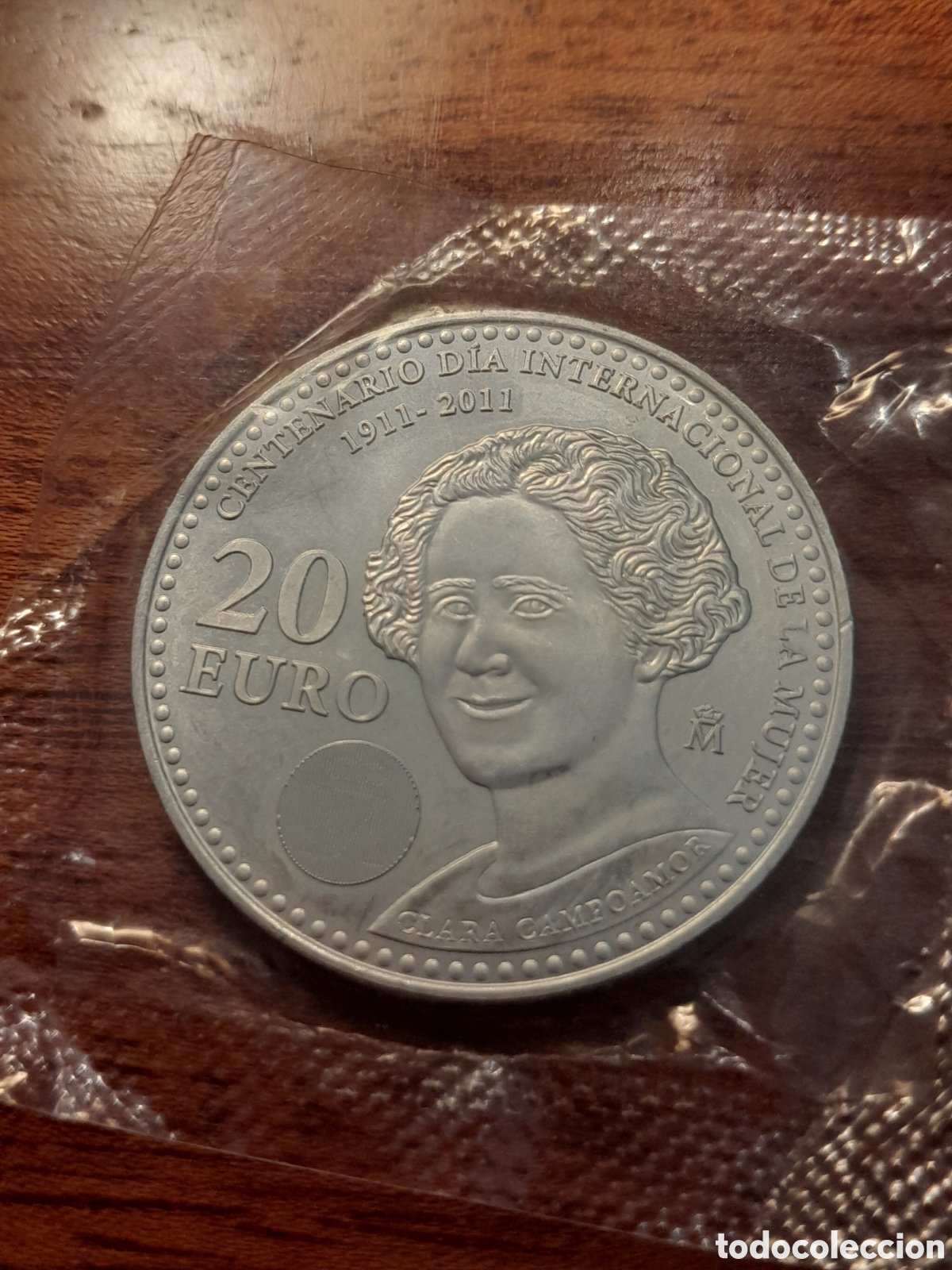 Monedas Juan Carlos I: Espa&ntilde;a, 20 euros 2011, clara campoamor, moneda plata