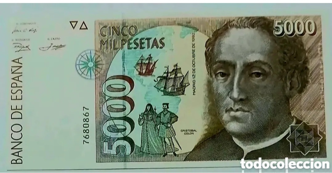 M&uuml;nzen unter Juan Carlos I: 5000 PTS PLANCHA CAPICUA, SIN SERIE, SIN CIRCULAR N&Uacute;MERO 7680867