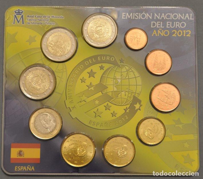 Monedas Juan Carlos I: CARTERA ESPA&Ntilde;A 2012 - ERROR DE ENVASADO - 2 EUROS 20&ordm; ANIVERSARIO DUPLICADOS