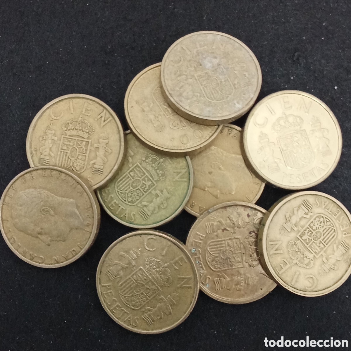 Monedas Juan Carlos I: Lote Espa&ntilde;a 10 monedas de 100 pesetas