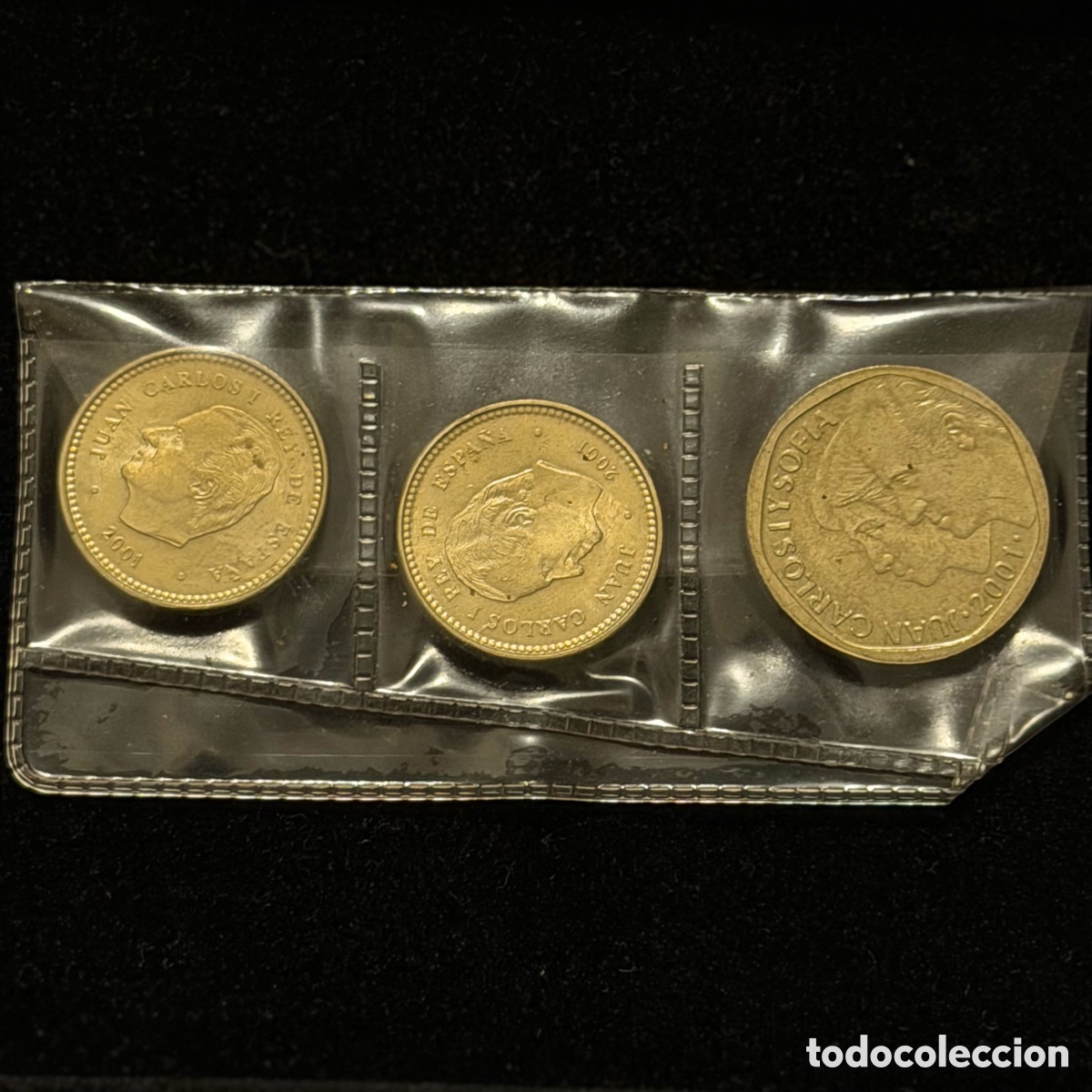 Monedas Juan Carlos I: Lote 3 monedas pesetas 2001 Juan Carlos I