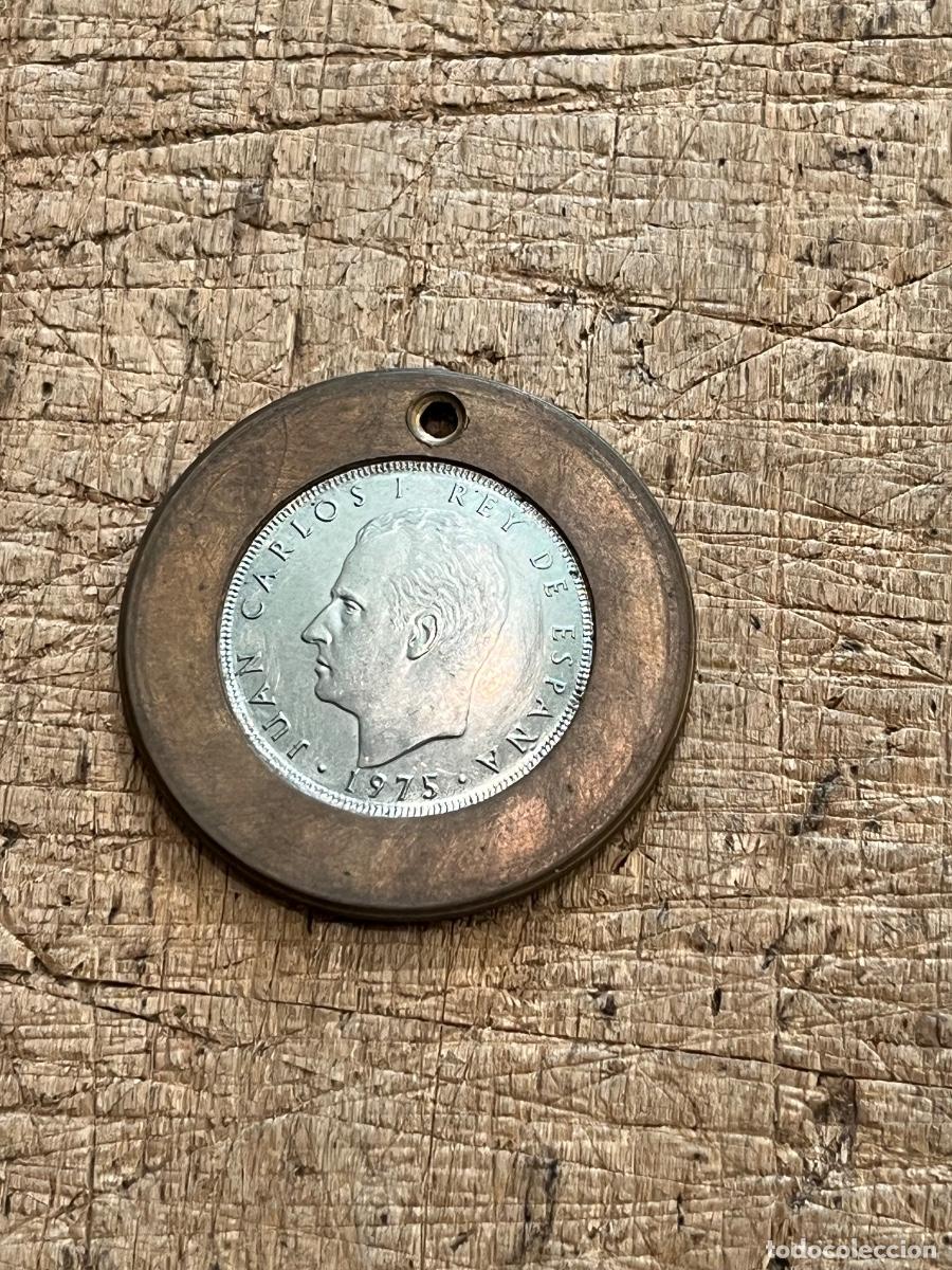 M&uuml;nzen unter Juan Carlos I: MONEDA JUAN CARLOS I - 50 PESETAS 1975 CON ARO DE BRONCE