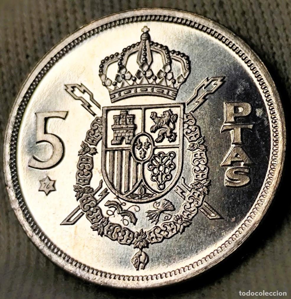 Monnaies Juan Carlos I: Espa&ntilde;a 5 Pesetas 1975*(76), UNC Juan Carlos I Lote 2589