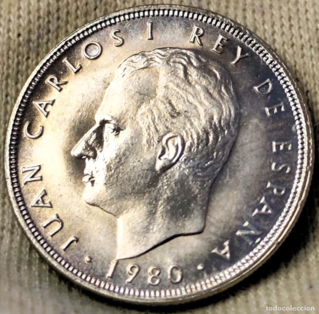 Monete Juan Carlos I: Espa&ntilde;a 5 Pesetas F&uacute;tbol 1980*(82), UNC Juan Carlos I Lote 2594