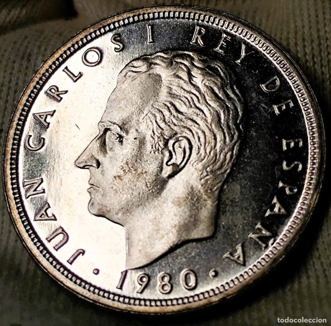 Monnaies Juan Carlos I: Espa&ntilde;a 50 Pesetas F&uacute;tbol 1980*(19-80), UNC Juan Carlos I Lote 2581