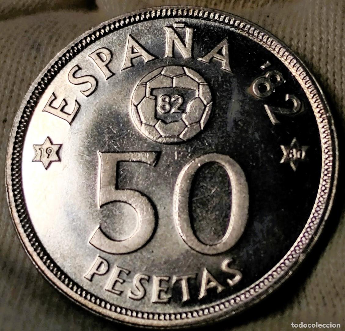Monnaies Juan Carlos I: Espa&ntilde;a 50 Pesetas F&uacute;tbol 1980*(19-80), UNC Juan Carlos I Lote 2582