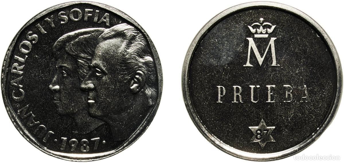 Monedas Juan Carlos I: Spain Kingdom 1987 500 Pesetas - Juan Carlos I (silver,portraits) Steel Madrid Mint 11.8g PF KM TS