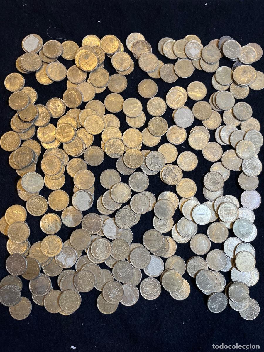 Monedas Juan Carlos I: Monedas de 1 Peseta Juan Carlos I y Espa&ntilde;a 82 lote a granel 914 g colecci&oacute;n numism&aacute;tica circulaci&oacute;n