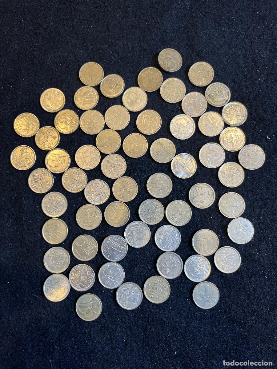 Monnaies Juan Carlos I: Lote de monedas espa&ntilde;olas de 5 Pesetas Juan Carlos I 1989-2001 Serie Comunidades Aut&oacute;nomas y emision