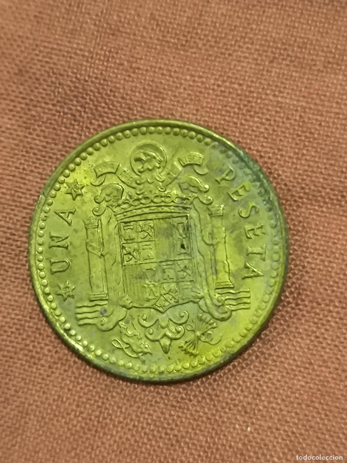 Coins Juan Carlos I: Moneda de Espa&ntilde;a 1 Peseta Juan Carlos I Anverso y Reverso Coleccionismo Numism&aacute;tica