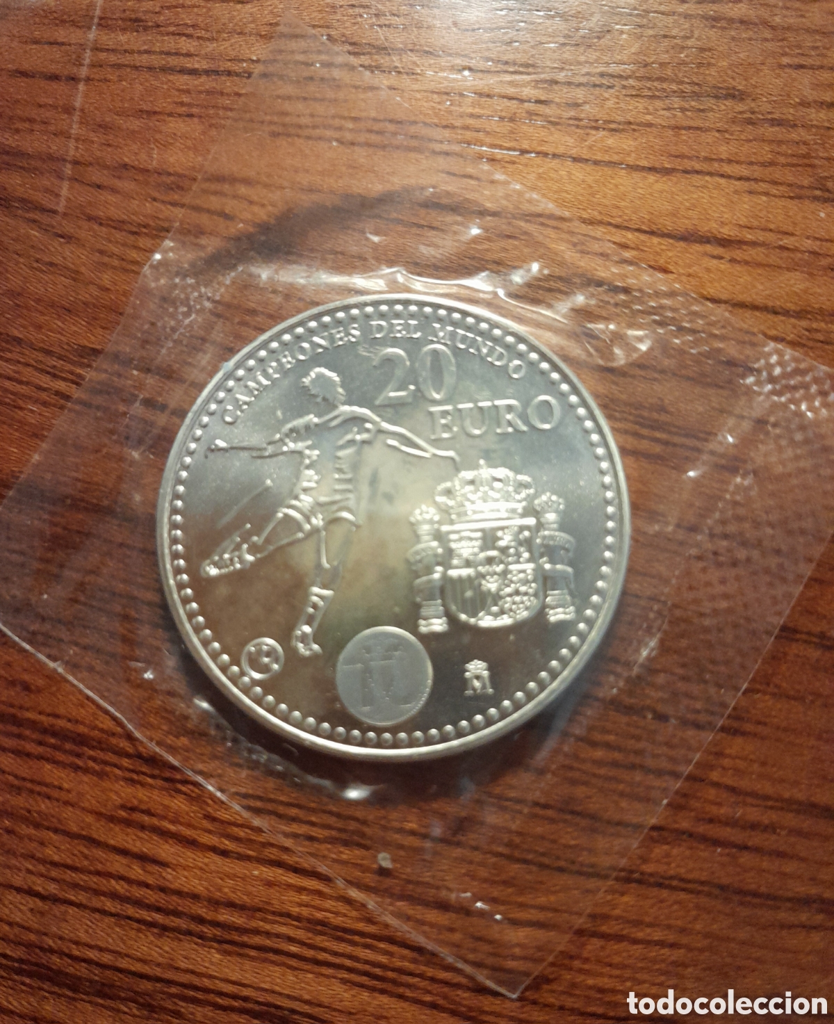 Monedas Juan Carlos I: Espa&ntilde;a, 10 euros 2010, campeones del mundo, moneda plata