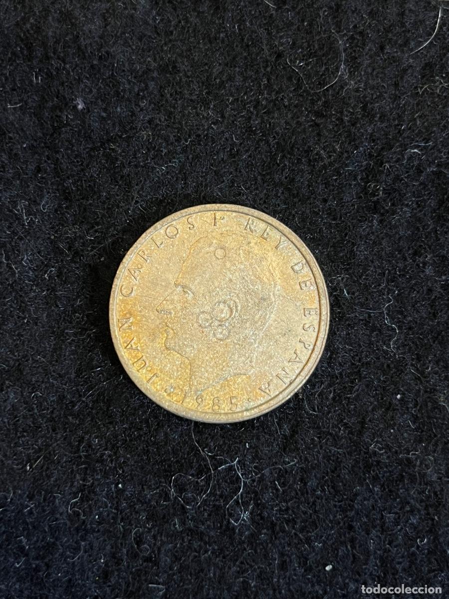 Monete Juan Carlos I: Moneda 1 Peseta 1985 Juan Carlos I &ndash; Espa&ntilde;a &ndash; Escudo Constitucional