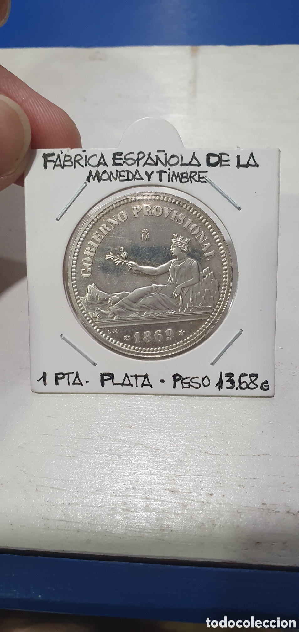 Moedas Juan Carlos I: SALIDA 0.01&euro;. 1 Peseta. FNMT. Plata. (L57)