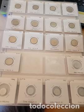 M&uuml;nzen unter Juan Carlos I: COLECCION COMPLETA 13 MONEDAS 5 PTS. 1989-2021 ENCARTONADAS EBC