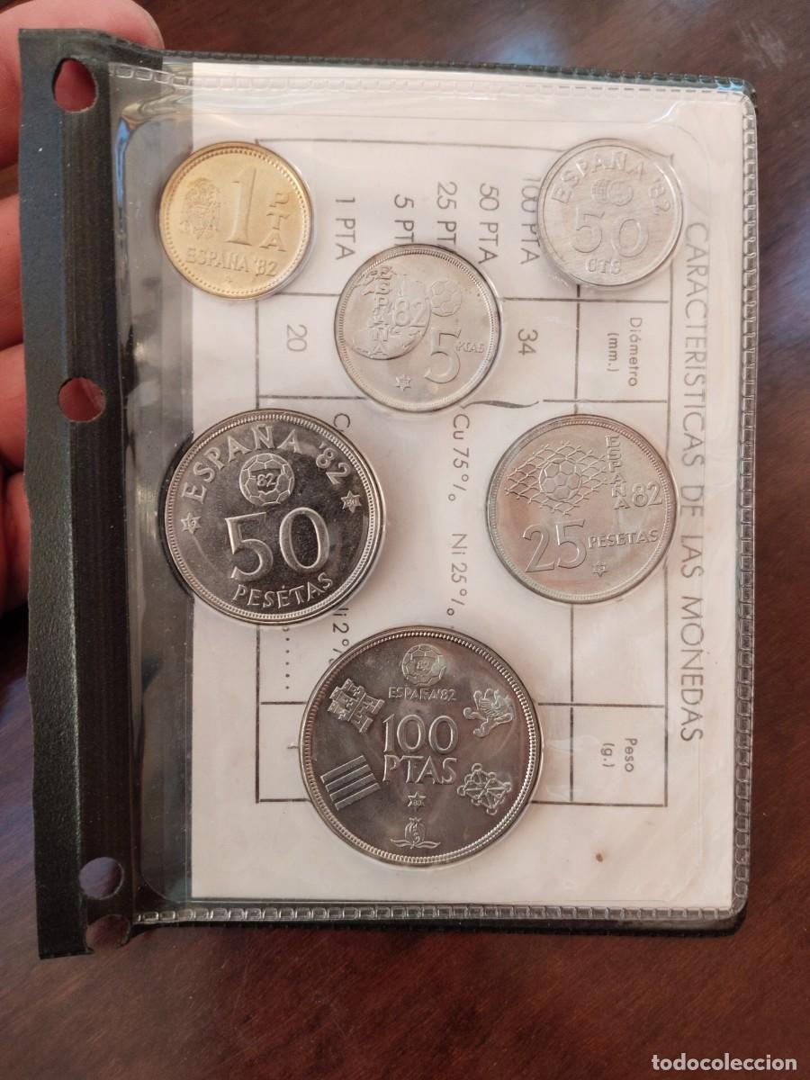 Monedas Juan Carlos I: Carterita pesetas del Mundial 82.