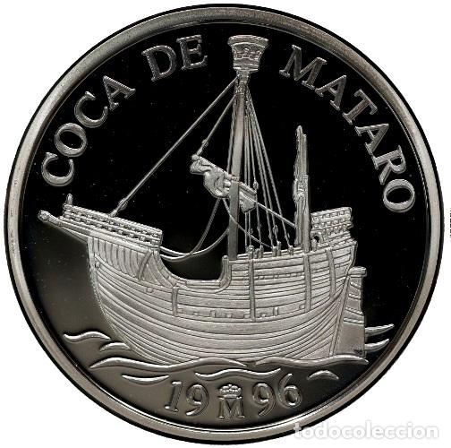 Monete Juan Carlos I: COCA DE MATARO 5 ECUS 1996 moneda 33.62 grs PLATA Caja y Certificado