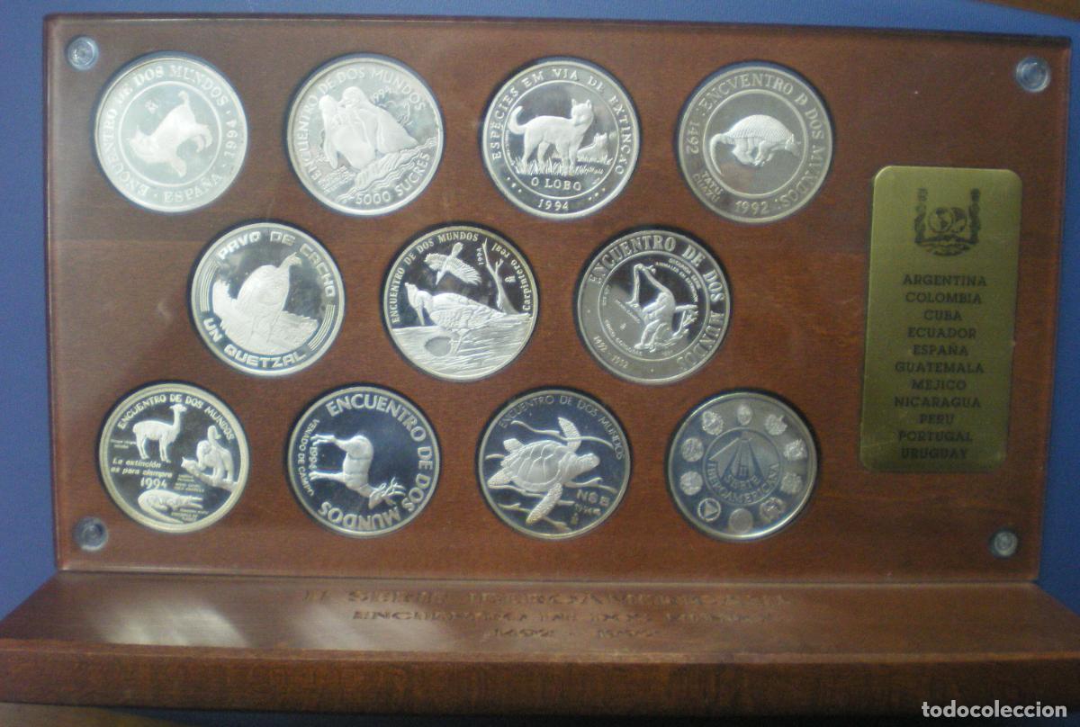 Monedas Juan Carlos I: II SERIE IBEROAMERICANA 1994 - 11 MONEDAS DE PLATA DE 11 PAISES IBEROAMERICANOS INCLUIDA ESPA&Ntilde;A