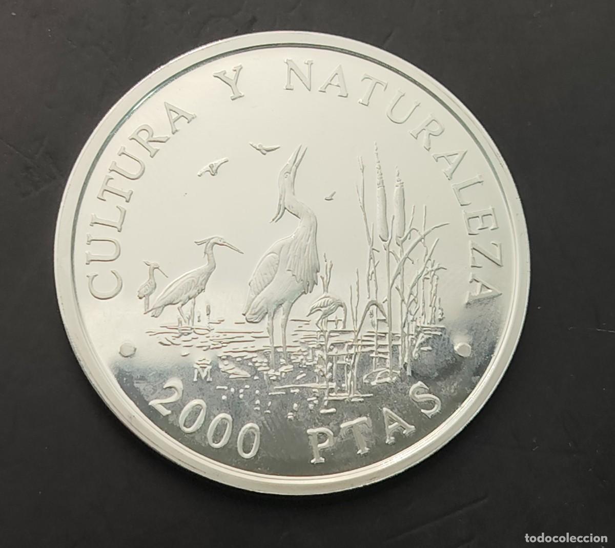 Coins Juan Carlos I: ESPA&Ntilde;A.A&Ntilde;O 1994 . 2.000 PTAS PLATA CULTURA Y NATURALEZA &rdquo; GARZAS IMPERIALES &rdquo;. PESO 27 GR