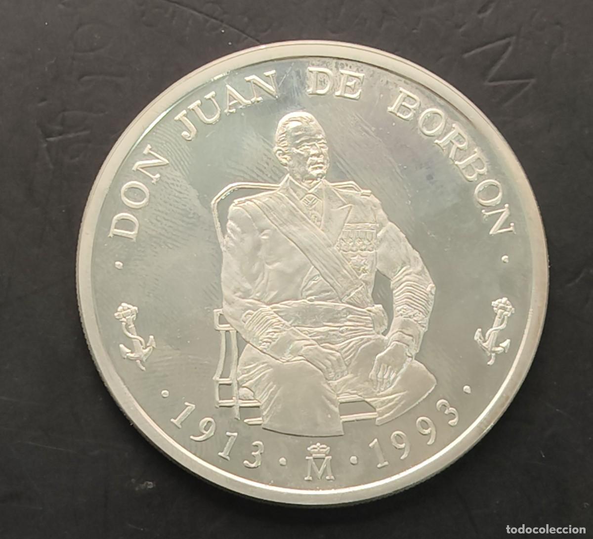 Coins Juan Carlos I: ESPA&Ntilde;A. A&Ntilde;O 1993. 5 ECU PLATA (925) &rdquo; D JUAN DE BOBON &rdquo;. PESO 33,9 GR