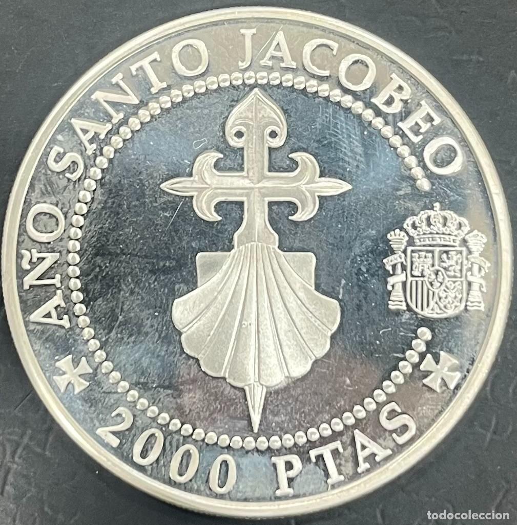 Coins Juan Carlos I: ESPA&Ntilde;A. A&Ntilde;O 1993. 2000 PTAS PLATA (925) .CRUZ DE SANTIAGO. PESO 27 GR