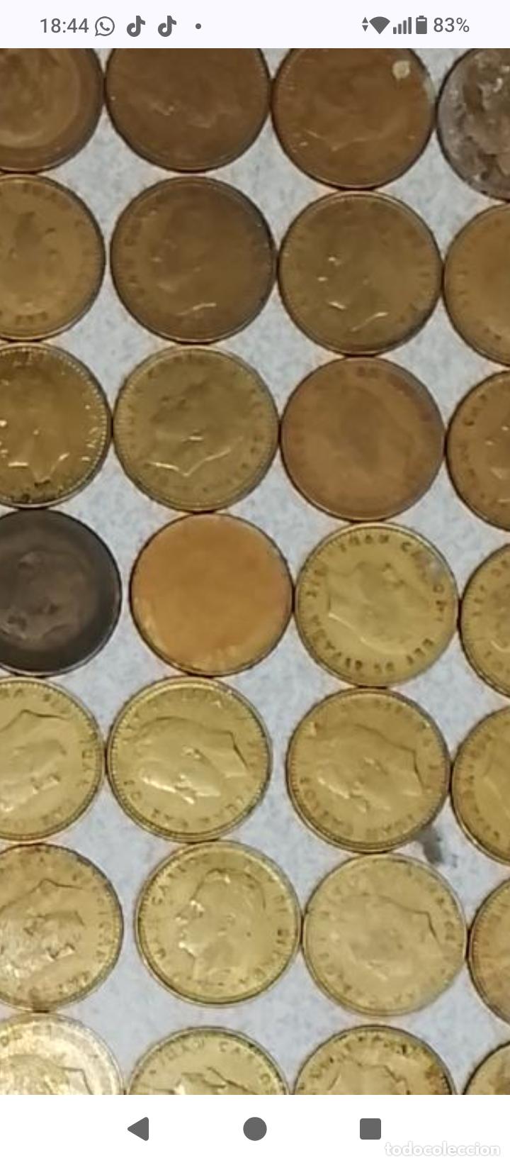 Monnaies Juan Carlos I: 109 pesetas rubias antiguas. Franco y Rey Juan Carlos sin revisarlo 1 lisa sin acu&ntilde;ar