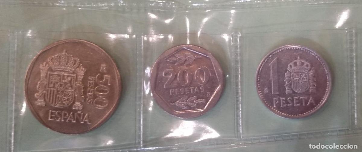 Monete Juan Carlos I: C1987 SERIE DE 3 VALORES MONEDAS ESPA&Ntilde;A 1987 SIN CIRCULAR 6