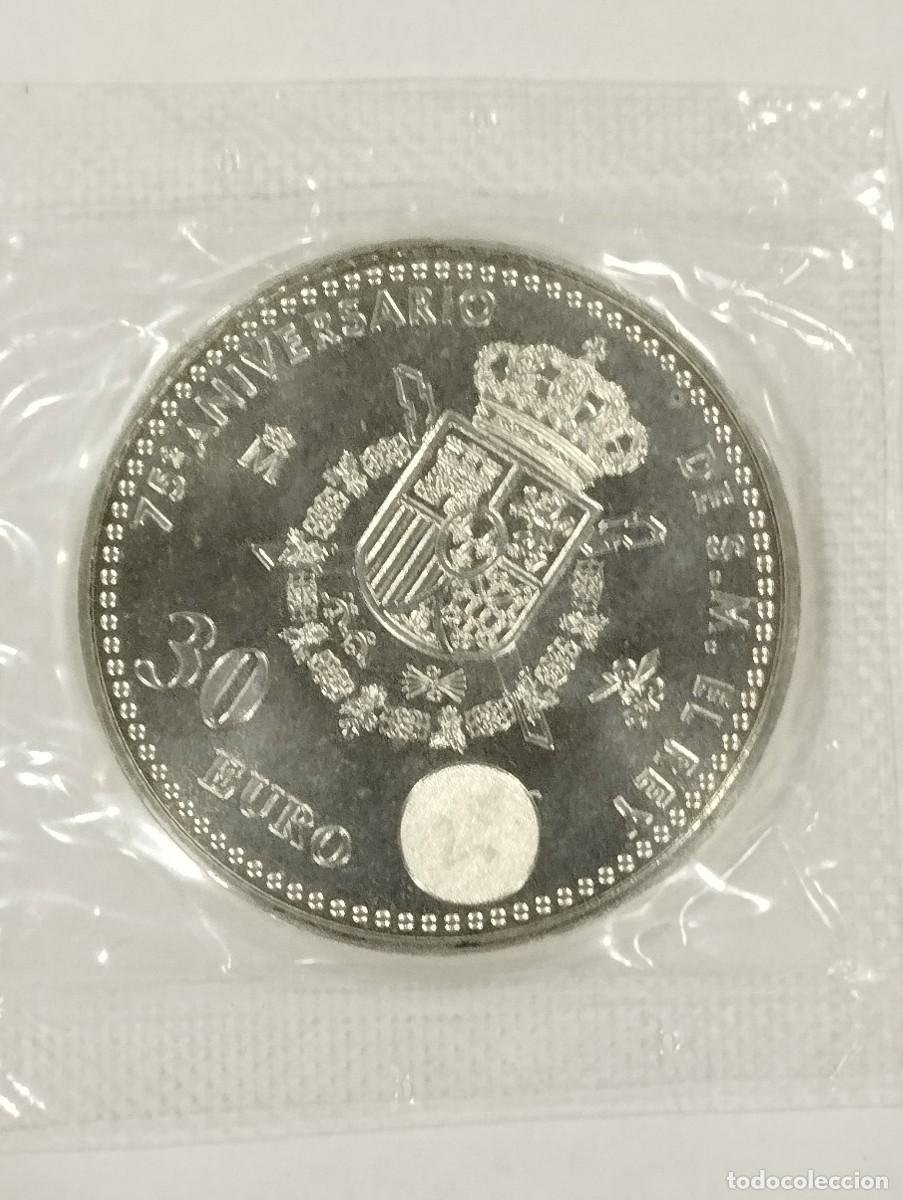 Monedas Juan Carlos I: Moneda 30 Euros Plata 2013 - 75 Aniversario Rey Juan Carlos I - EN FUNDA FNMT. (18 gr)