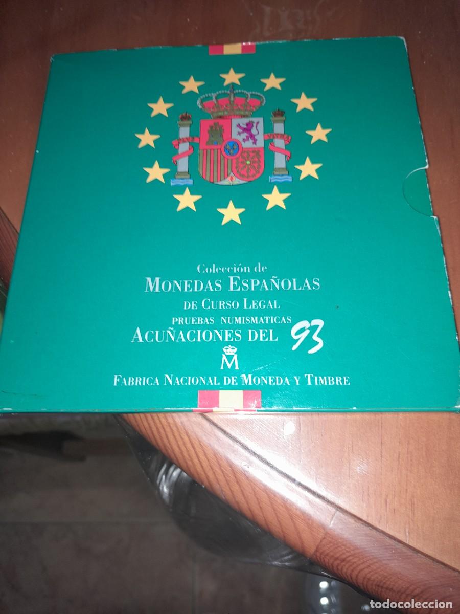 Coins Juan Carlos I: Cartera oficial de monedas S/C de Espa&ntilde;a del a&ntilde;o 1993, emitido por la FNMT