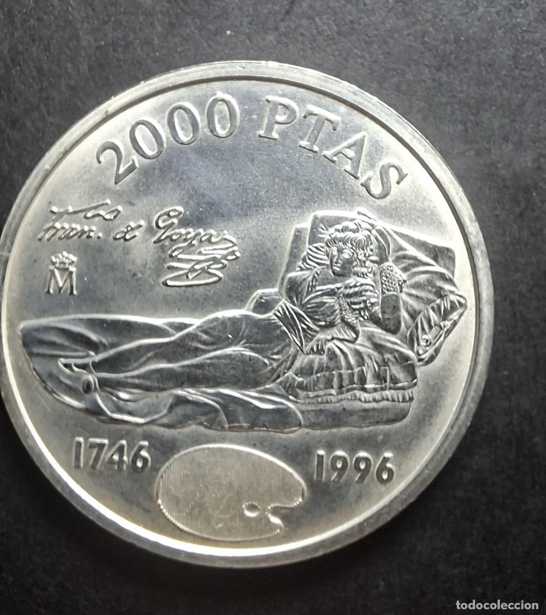 Monedas Juan Carlos I: ESPA&Ntilde;A 1996 2.000 Pesetas PLATA (250 Aniversario - Nacimiento de Francisco de Goya) KM 968 SC