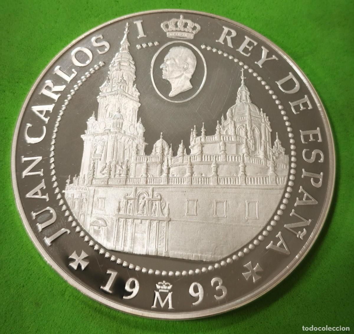 Monedas Juan Carlos I: ESPA&Ntilde;A. A&Ntilde;O 1993. 10.000 PTAS PLATA A&Ntilde;O SANTO JACOBEO. PESO 168,75 GR