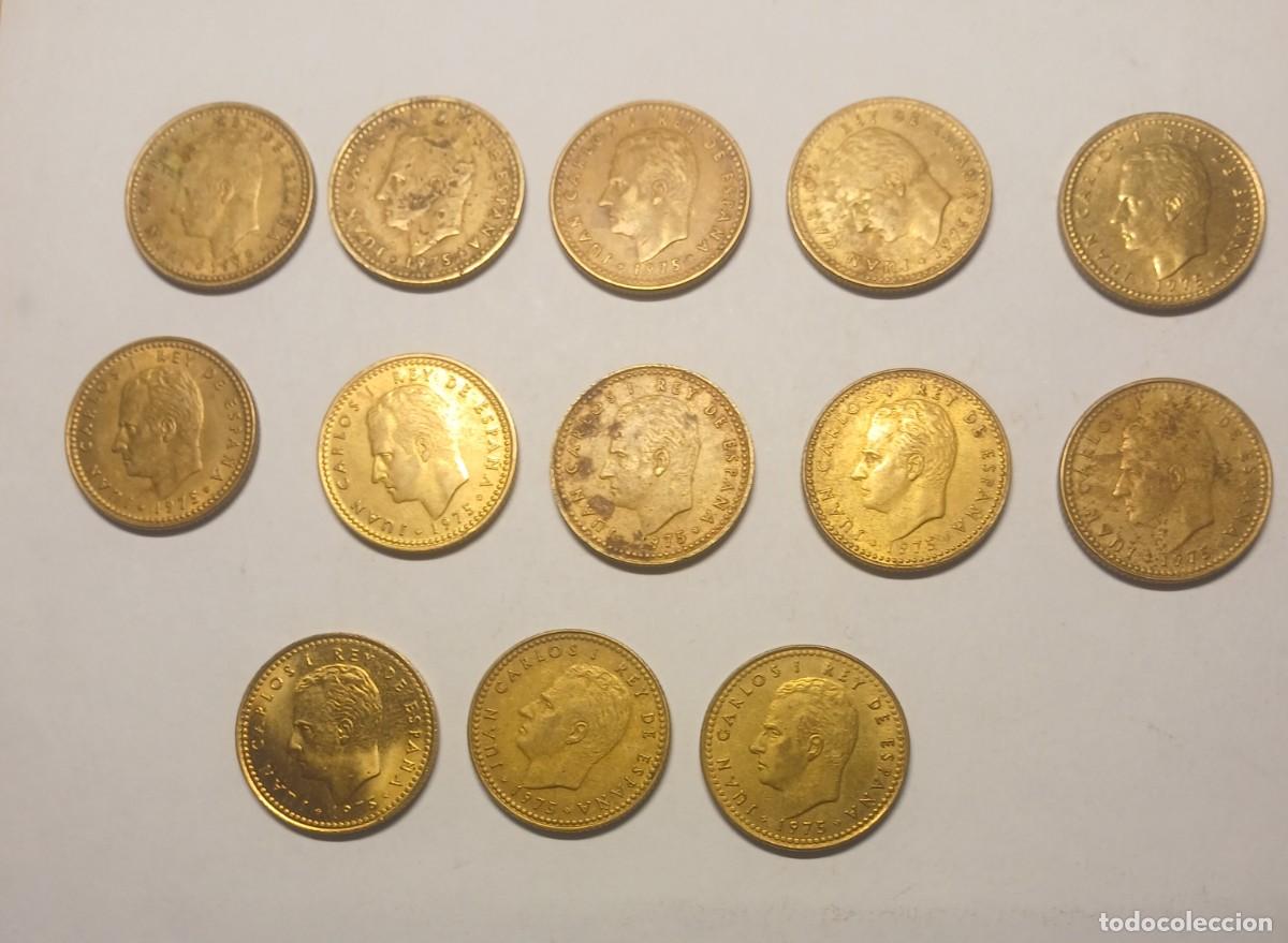 Monedas Juan Carlos I: Lote 13 Monedas 1 Peseta 1975 Juan Carlos I