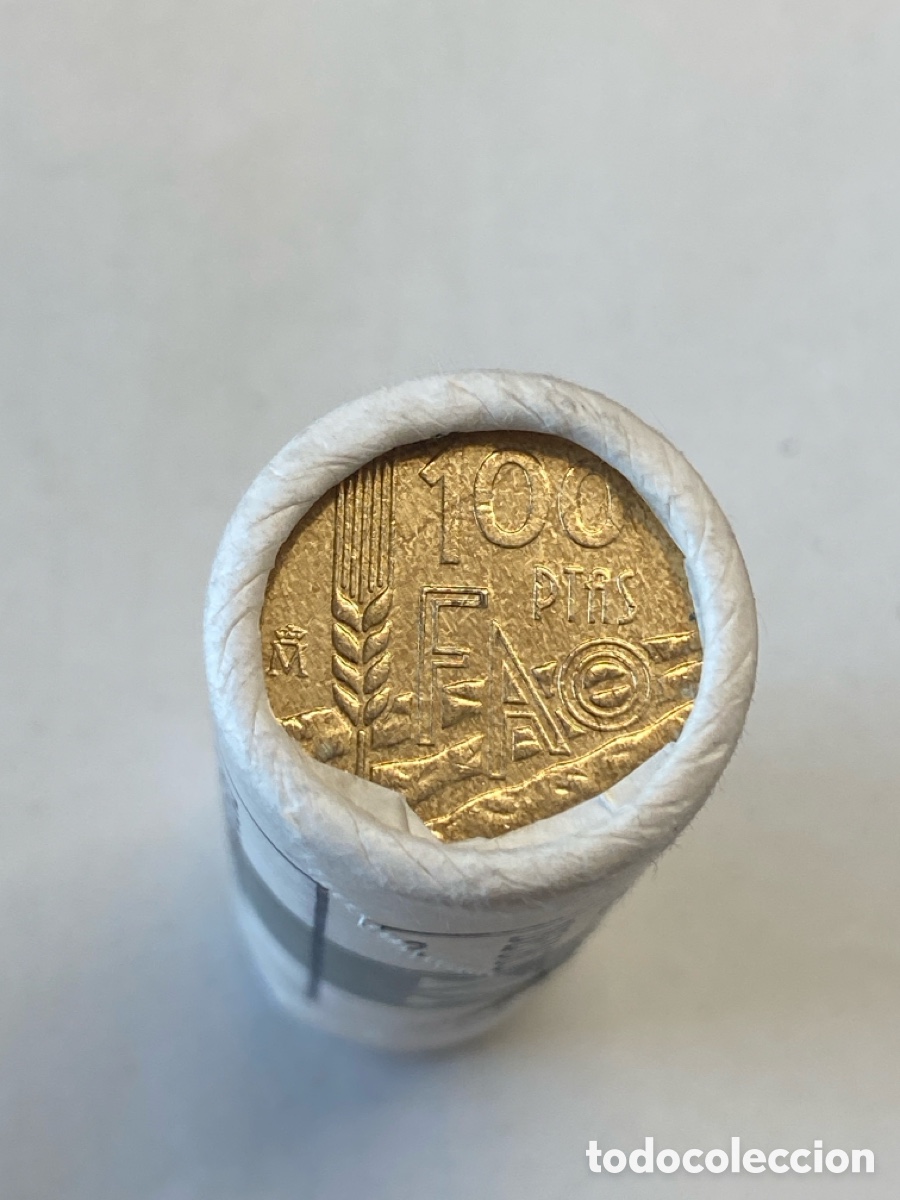 Monedas Juan Carlos I: Una moneda de 100 ptas 1995 FAO SC- Juan Carlos I- Sin circular procedente de cartucho FNMT