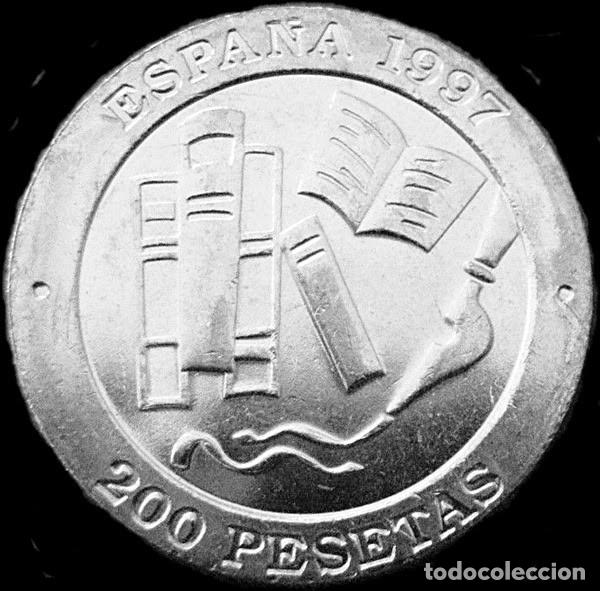 Monedas Juan Carlos I: Espa&ntilde;a, 200 Pesetas 1997 &rdquo;Literatura: Jacinto Benavente&rdquo;./ Sin Circular, de cartucho original.