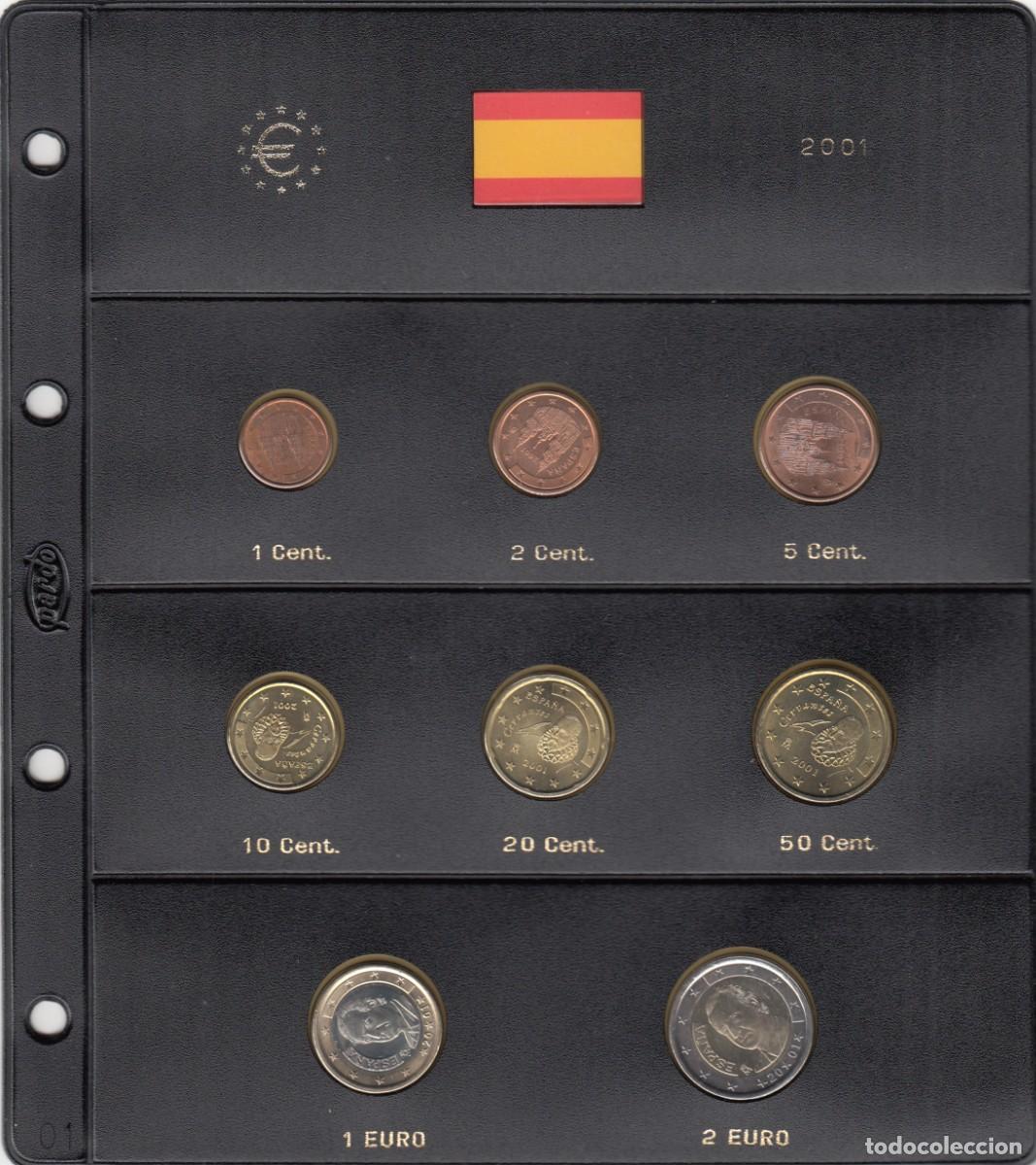 Monedas Juan Carlos I: JUAN CARLOS I: MONEDAS EURO 2001 SIN CIRCULAR