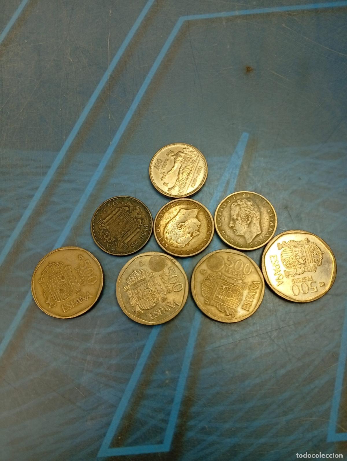 Monedas Juan Carlos I: 8 Monedas, Pesetas Varias