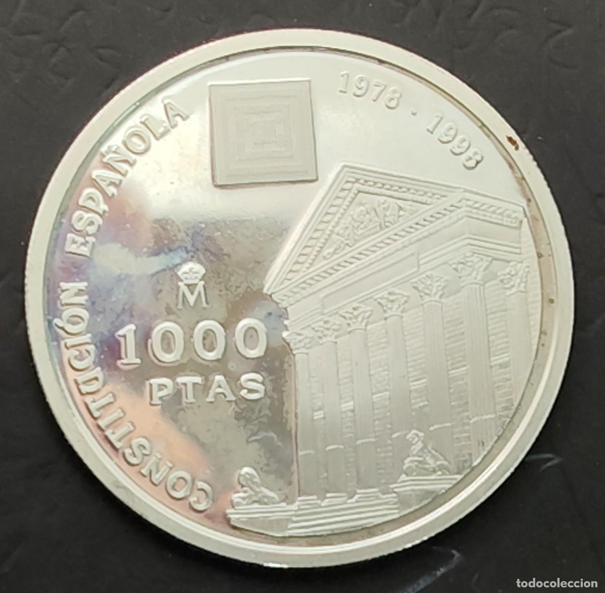 Monedas Juan Carlos I: ESPA&Ntilde;A A&Ntilde;O 1998 , 1.000 PTAS PLATA (925) &rdquo; CONSTITUCI&Oacute;N ESPA&Ntilde;OLA &rdquo;