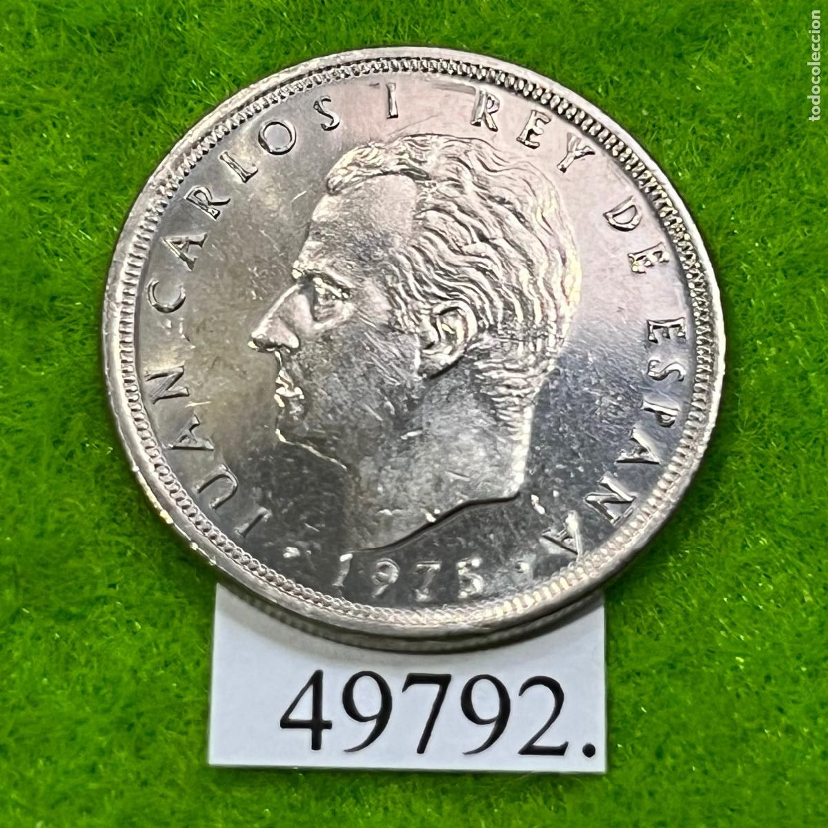 Monedas Juan Carlos I: Espa&ntilde;a 5 pesetas 1975 77, Juan Carlos I, 1⁰