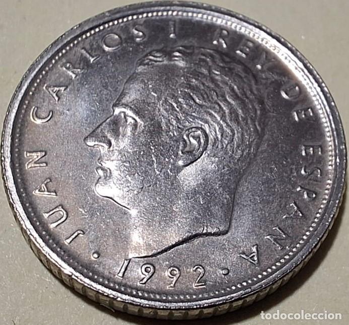 Monedas Juan Carlos I: Espa&ntilde;a 1992, ERROR 10 pesetas &rdquo;Cara lepra y exceso metal en 10&rdquo;. Ver descripci&oacute;n y las 3 fotos.