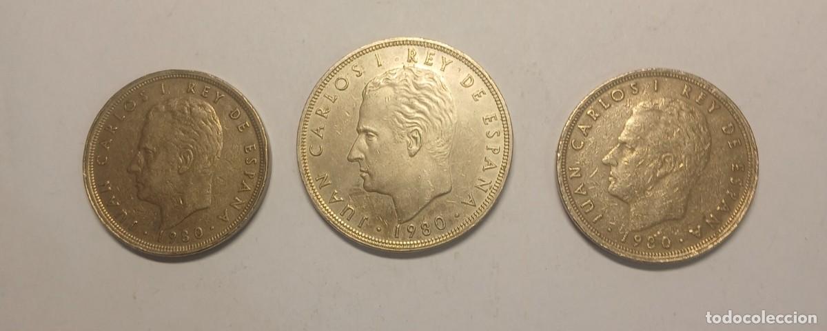 Monedas Juan Carlos I: &bull; Lote 3 Monedas Grandes Mundial Espa&ntilde;a 82 - 100 Ptas (*80) + Dos de 50 Ptas (*81)