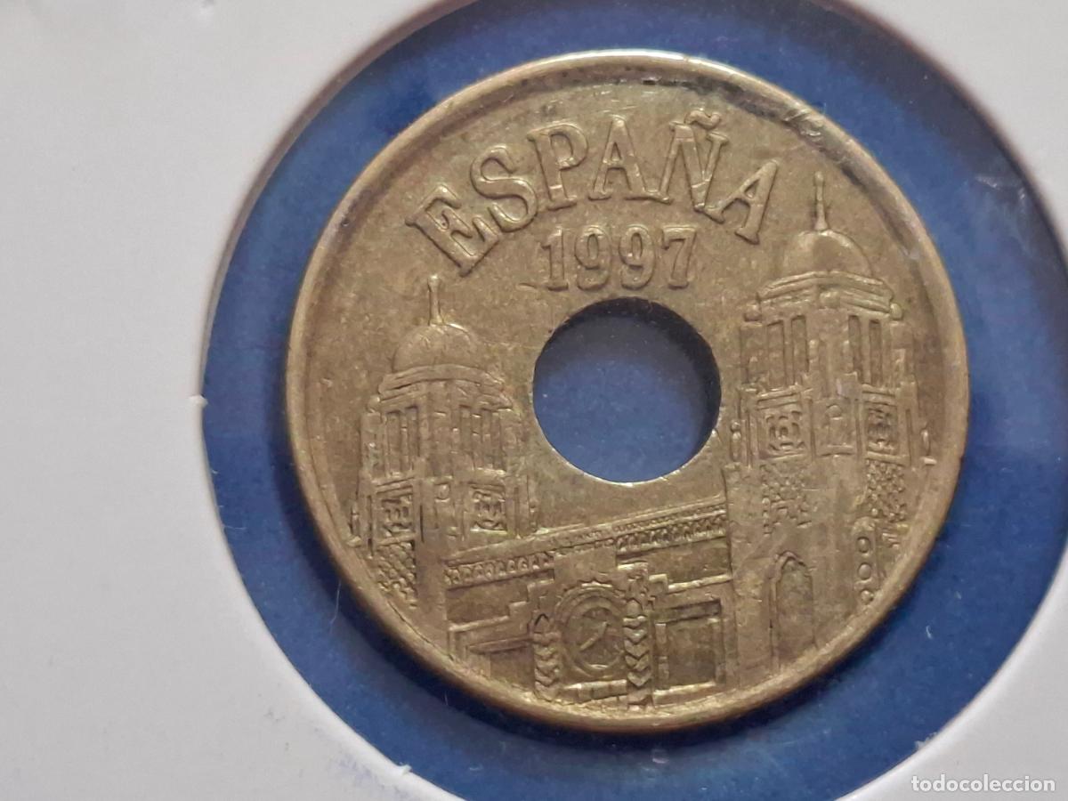 Monedas Juan Carlos I: Moneda de Espa&ntilde;a. Conmemorativa 500 aniversario de MELILLA. 25 pesetas. A&ntilde;o 1997