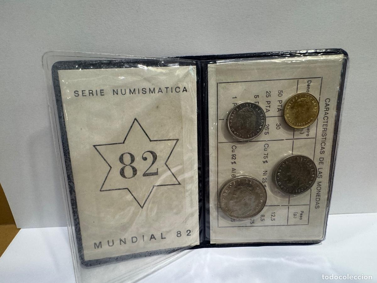 Monedas Juan Carlos I: LOTE MONEDAS EN PESETAS REY JUAN CARLOS I MUNDIAL 82 ESPA&Ntilde;A CON SU FUNDA / COMPRA MIN&Iacute;MA 5 &euro;