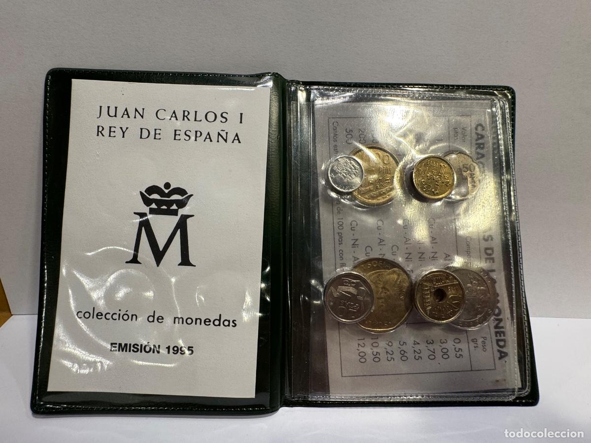 Monedas Juan Carlos I: LOTE MONEDAS EN PESETAS REY JUAN CARLOS I SERIE NUMISMATICA CON SU FUNDA / COMPRA MIN&Iacute;MA 5 &euro;