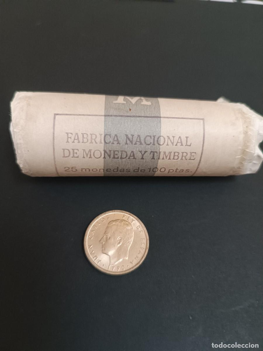 Monedas Juan Carlos I: Lote 8 &bull; 2 monedas 100 Pesetas 1990 de Juan Carlos I - SIN CIRCULAR (Flor de Cu&ntilde;o)