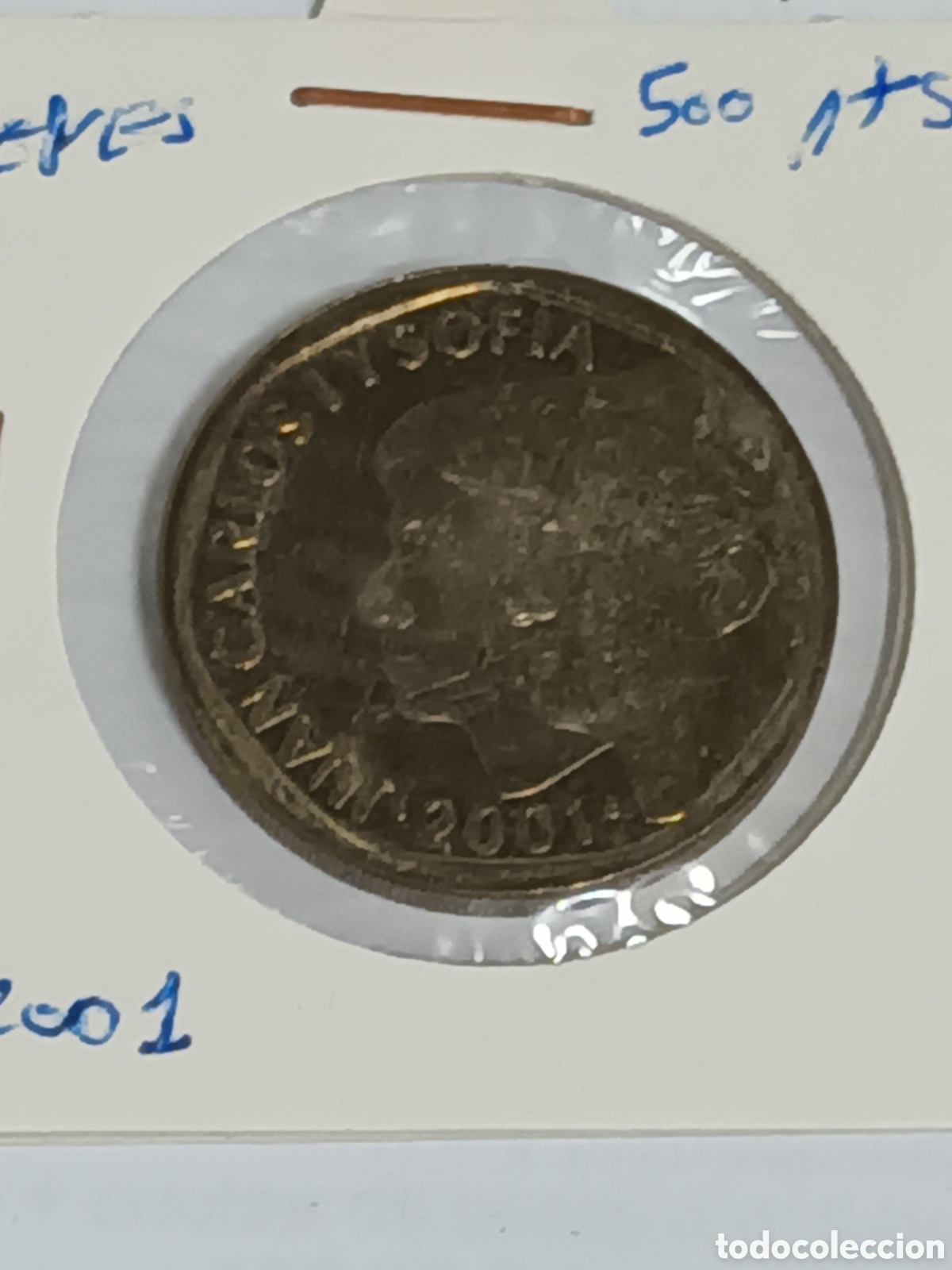 Monedas Juan Carlos I: 500 PESETAS DE JUAN CARLOS Y SOFIA 2001
