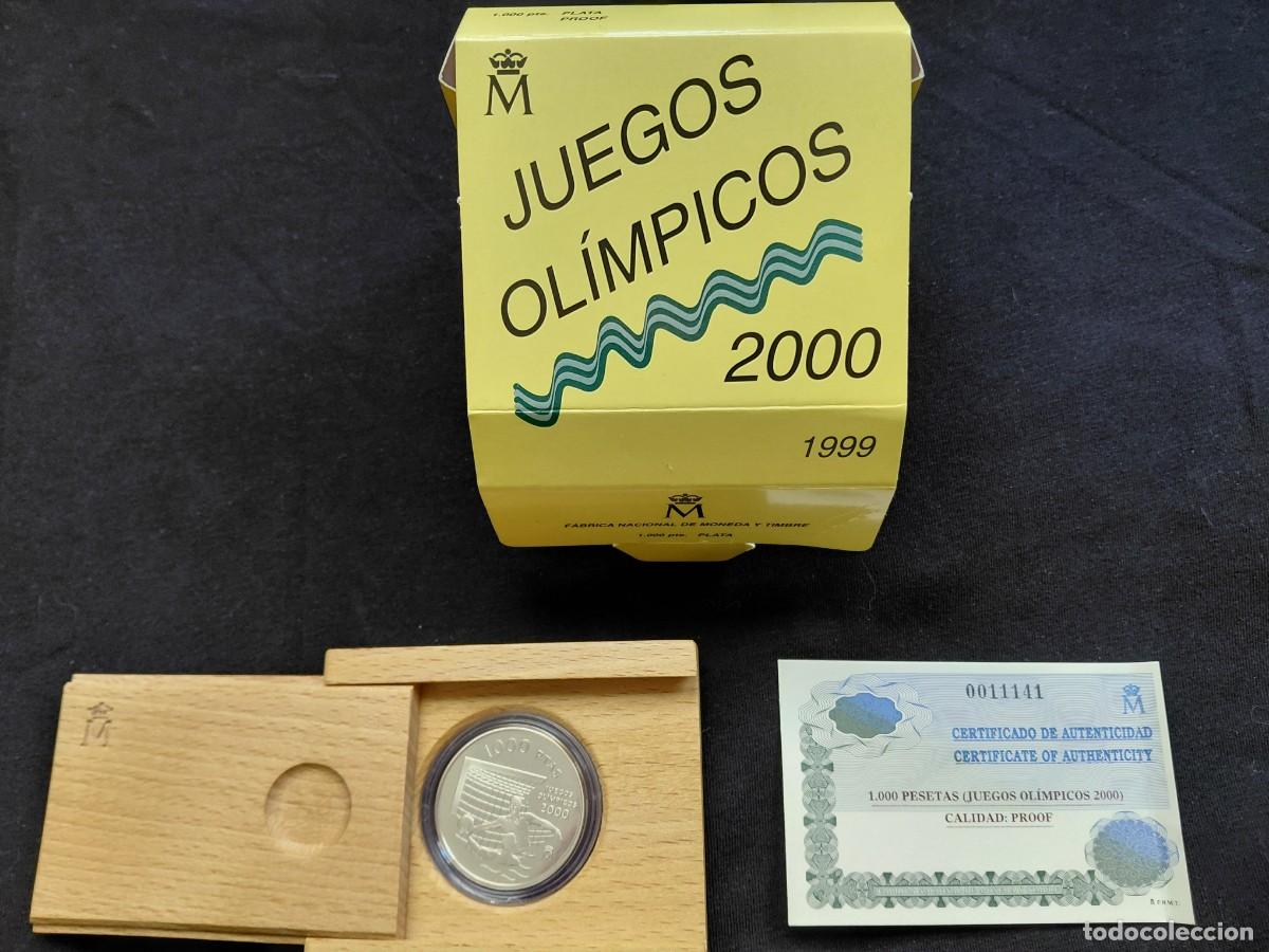 Monedas Juan Carlos I: ESPA&Ntilde;A 1999. MONEDA DE 1000 PESETAS DE PLATA JUEGOS OL&Iacute;MPICOS 2000